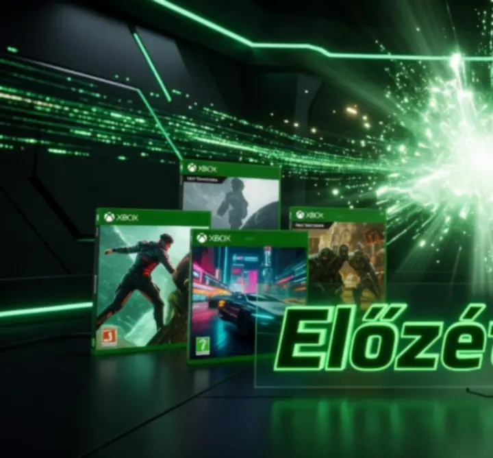 Futurisztikus Xbox játék előzetes montázs, akciódús jelenetekkel